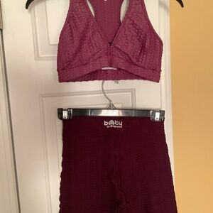 Booty by Brabants burgundy set